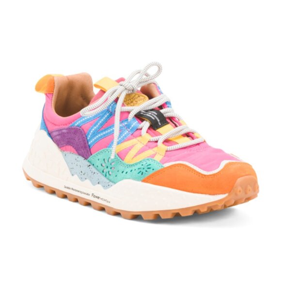 NEW FLOWER MOUNTAIN Washi Sneakers in Orange/green for women 825 12m7 - Picture 2 of 11